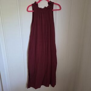 Xirena Etta Sleeveless Burgundy Dress XS